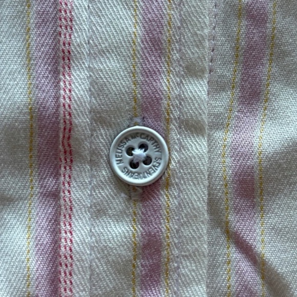 Melissa McCarthy Seven7 Women's Pink Striped Button Up Tunic Top 0X/XXL - Picture 4 of 16